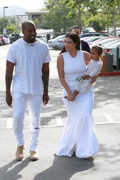 Kanye West, Kim Kardashian et North West