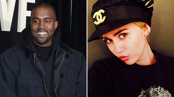 Kanye West flatté par les photomontages de Miley Cyrus