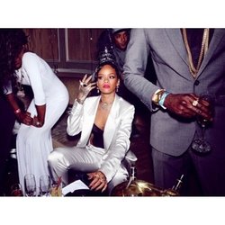 Rihanna fête le nouvel an