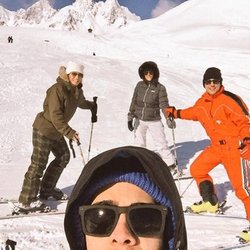 CAUET et l'équipe à Tignes