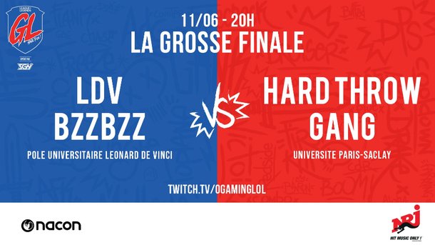 La Grosse Ligue (League of Legends) : ne manquez pas la grosse finale entre LDV Bzz Bzz et Hard Throw Gang, dès ce soir à 20h.