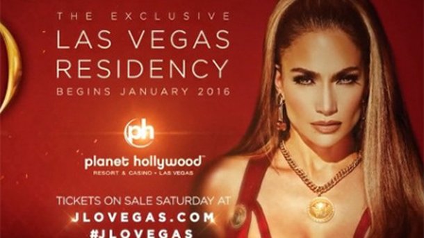 Jennifer Lopez arrive à Las Vegas en 2016!