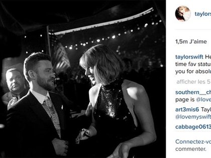 Justin Timberlake et Taylor Swift aux iHeart Awards