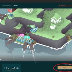 Pour télécharger Bad North Jotunn Edition sur l'Epic Games Store, cliquez sur le bouton entouré en rouge.