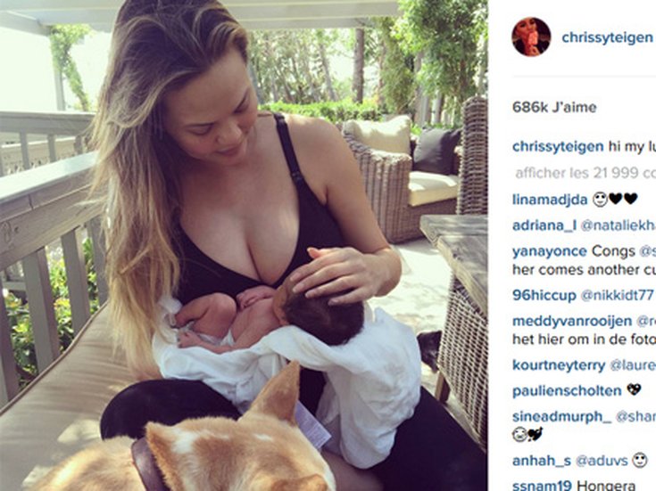 Chrissy Teigen et sa fille