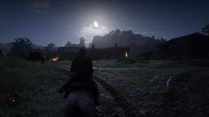 De jour comme de nuit (avec un cycle lever-coucher du soleil progressif), RDR 2 est sublime.
