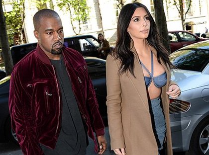 Kanye West et Kim Kardashian à Paris 