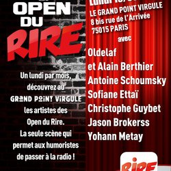 Open du rire du 19 septembre 2016 - affiche