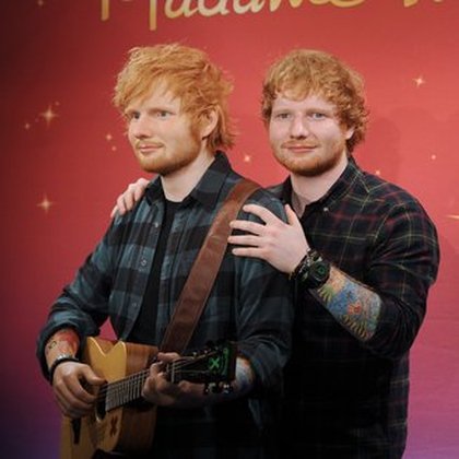 Ed Sheeran et sa statue de cire @ Madame Tussaud NY