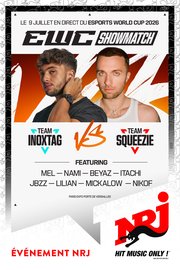 Esports World Cup 2026: Le showmatch Inoxtag vs Squeezie