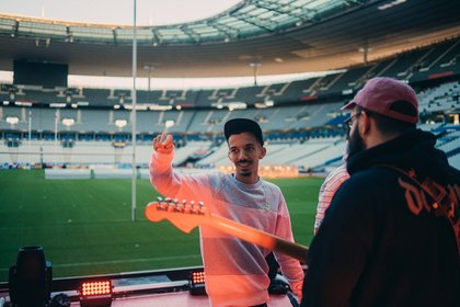 Bigflo & Oli en répétition au Stade de France (Finale TOP 14)