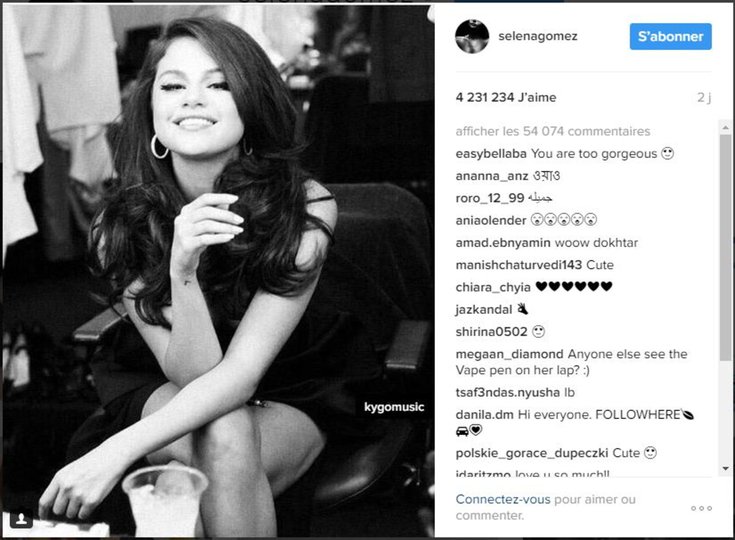 Selena Gomez Kygo - Instagram