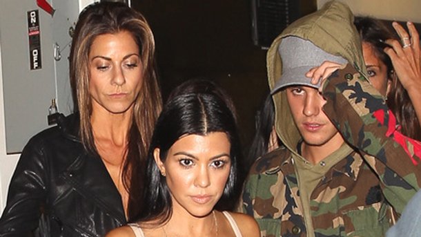 Justin Bieber: soirée entre amis avec Kourtney Kardashian!