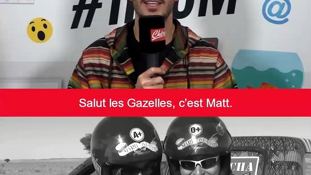 La question Chérie Gazelles de Matt Pokora