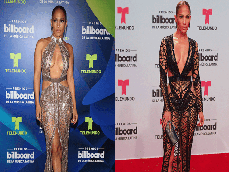 Les deux robes de Jennifer Lopez 