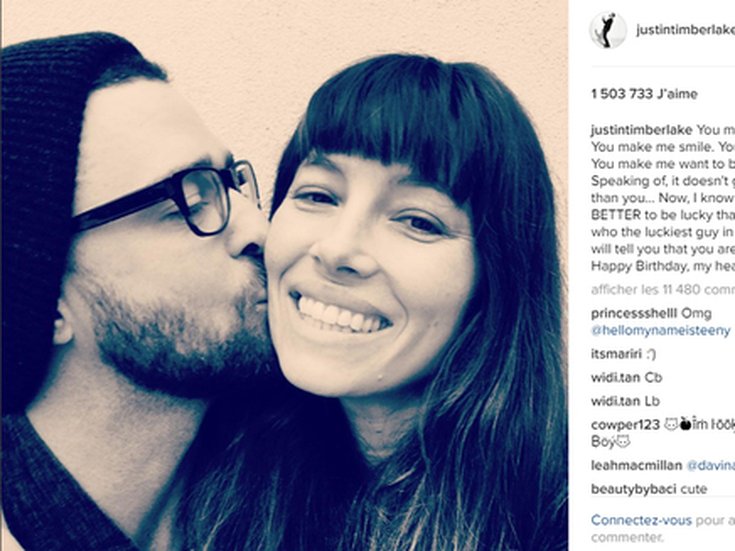 Justin Timberlake et Jessica Biel 